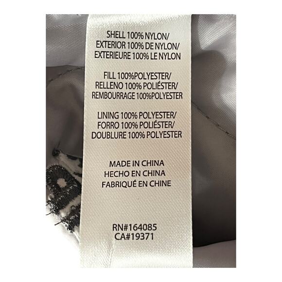 Coney Island skirt Quilted nylon miniskirt gray size 24 NEW - Picture 6 of 6